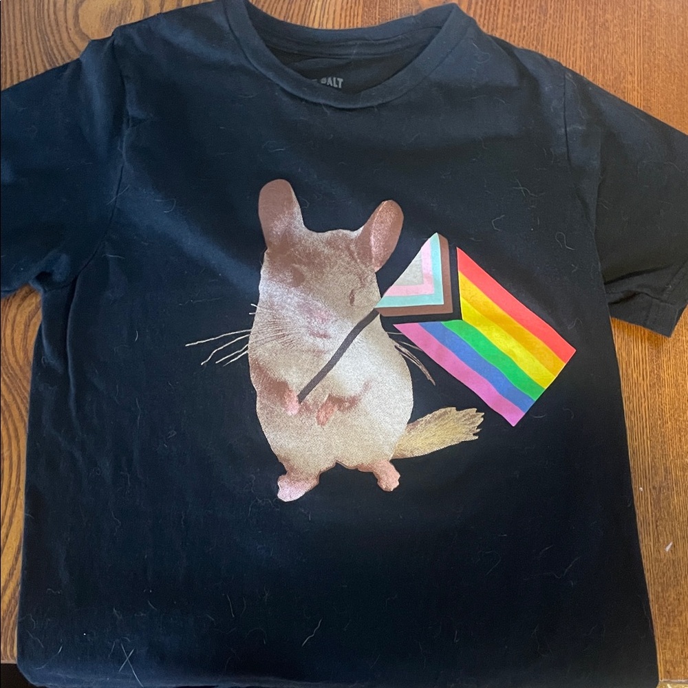 Chinchilla Pride Black T-Shirt